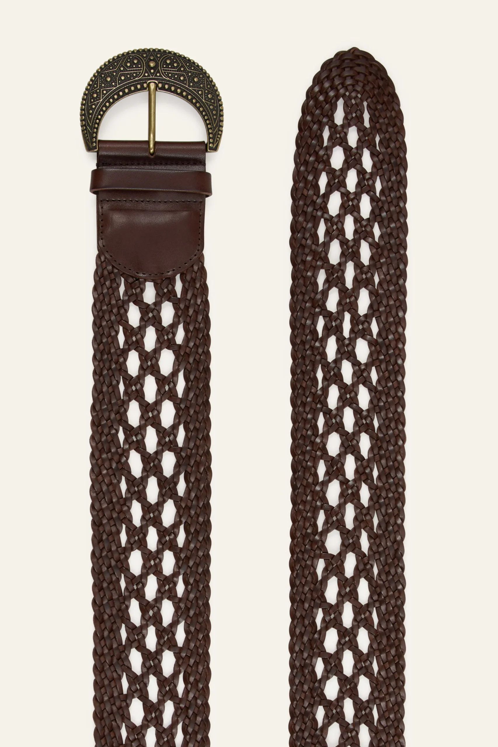 BALMY cinturón de cuero trenzado € 185
