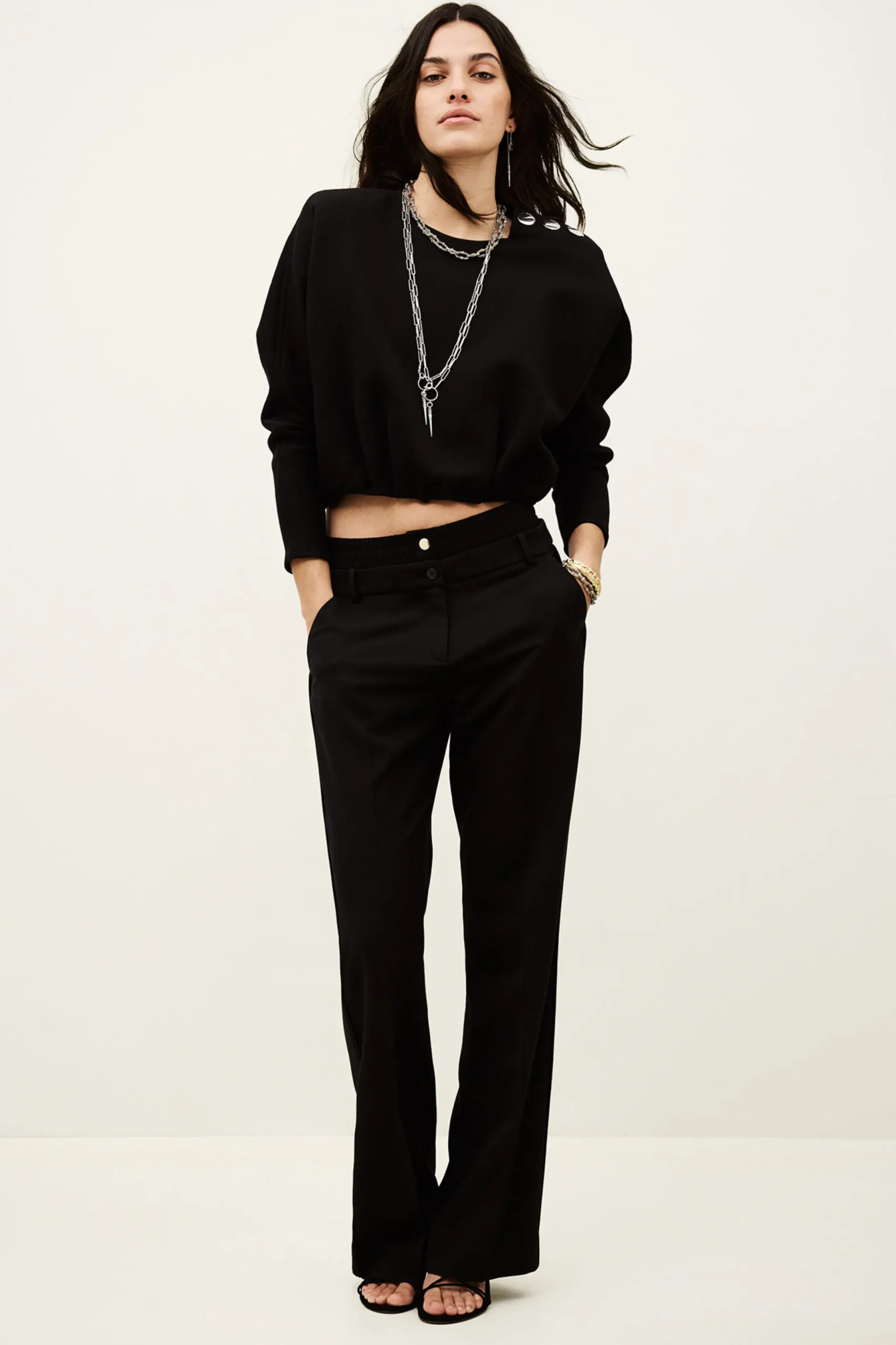 BRANNY top abullonado tipo kimono