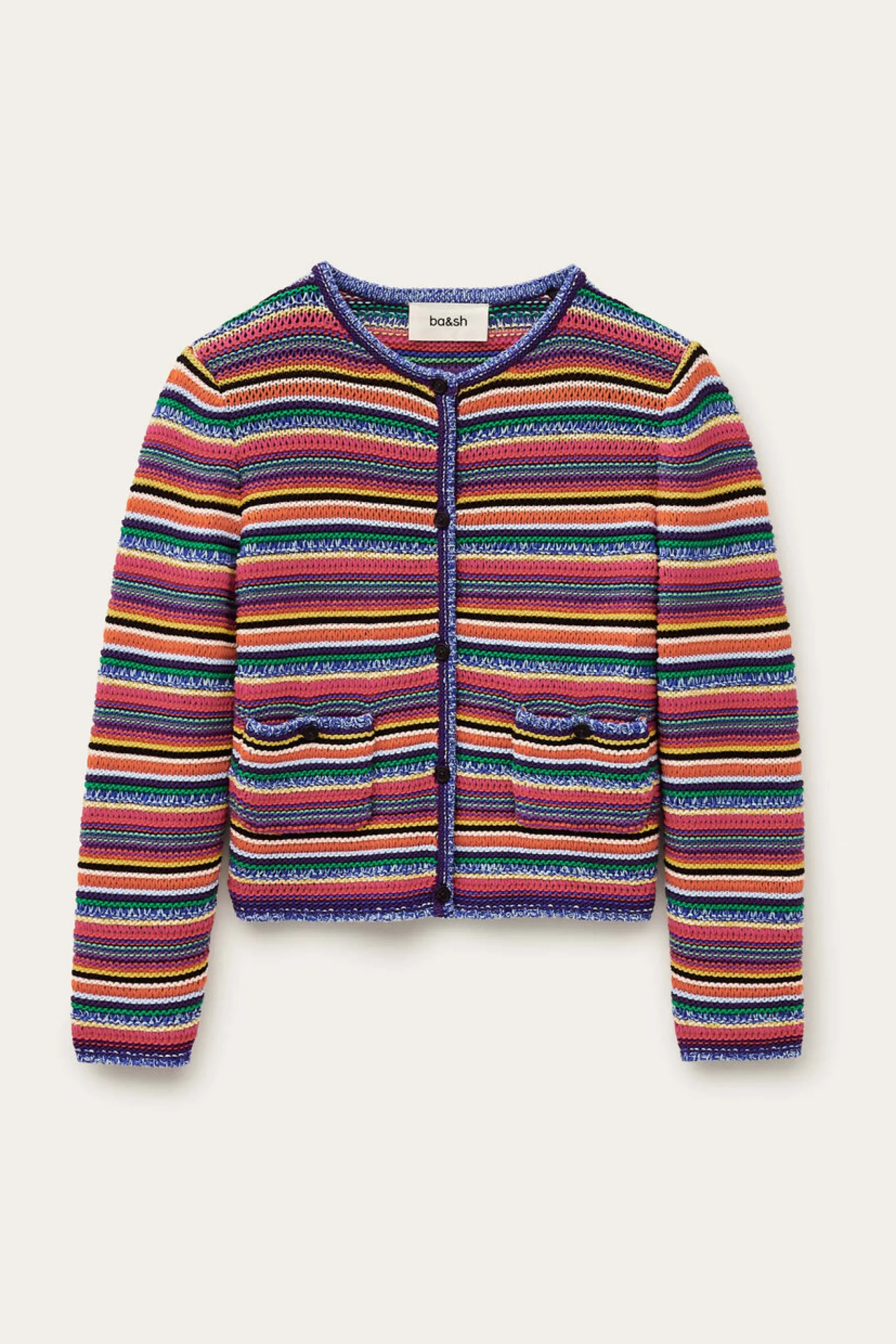 FANNY chaleco de rayas cuello redondo € 215