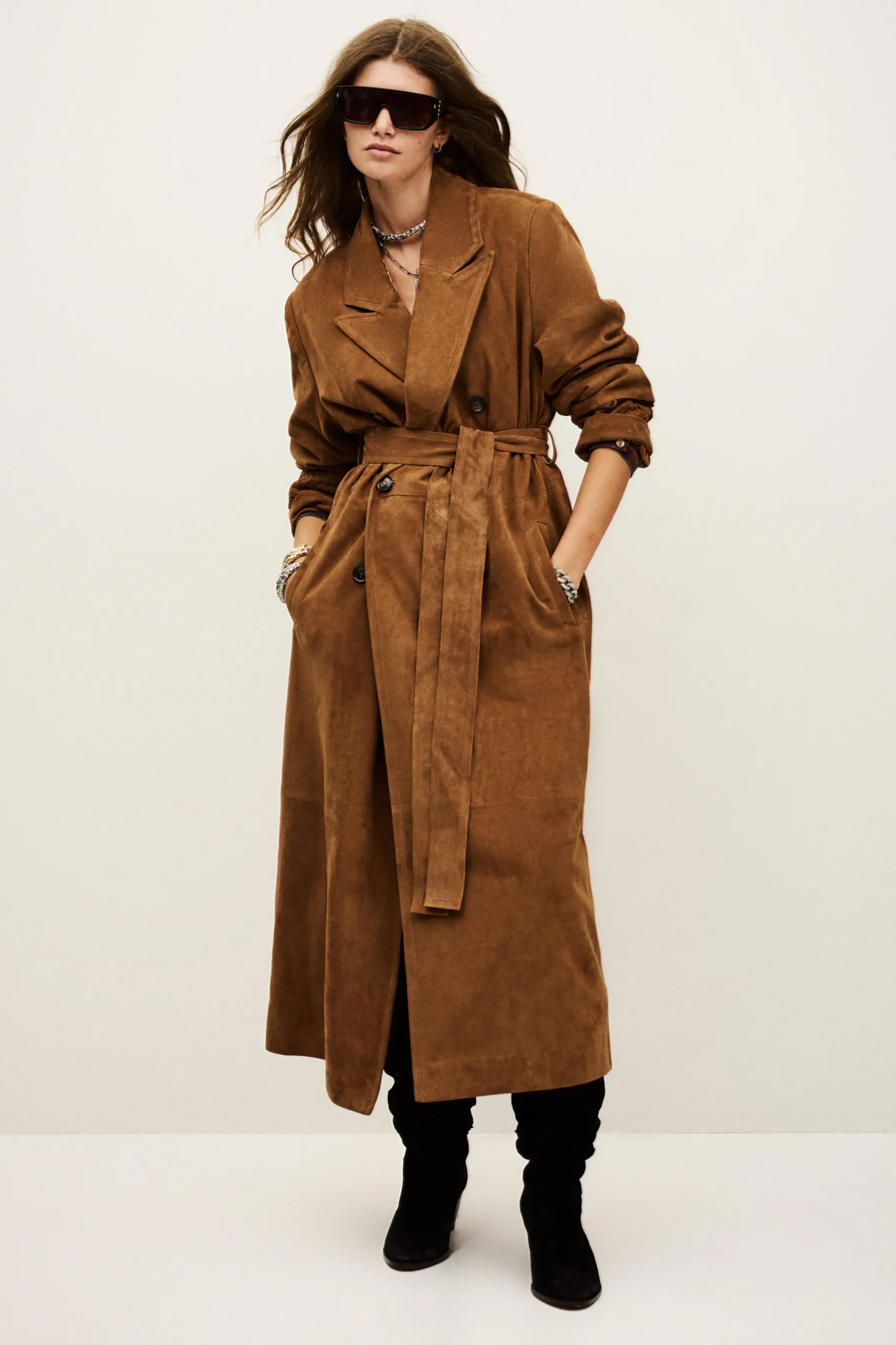 MAINA trench-style coat
