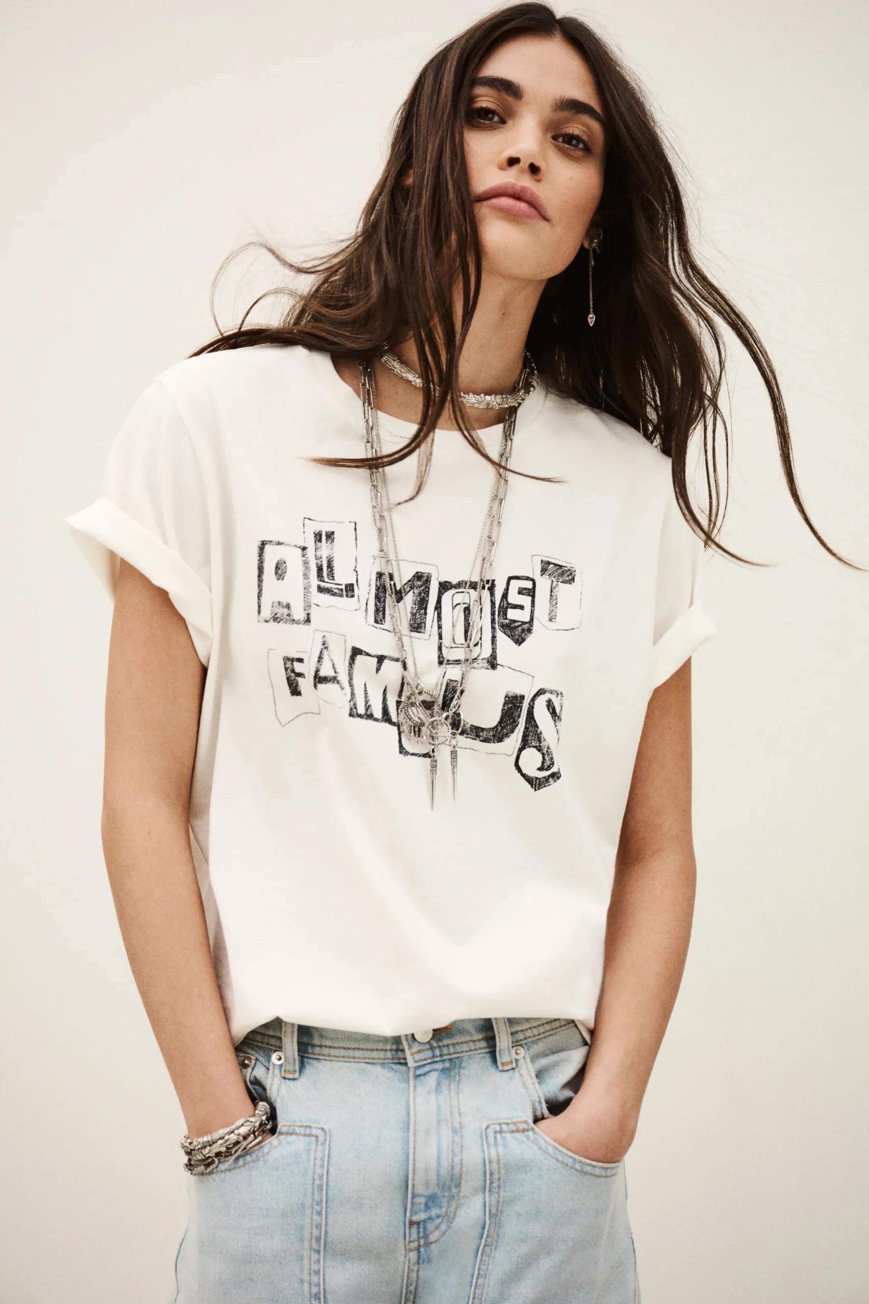 RALFA camiseta de cuello redondo