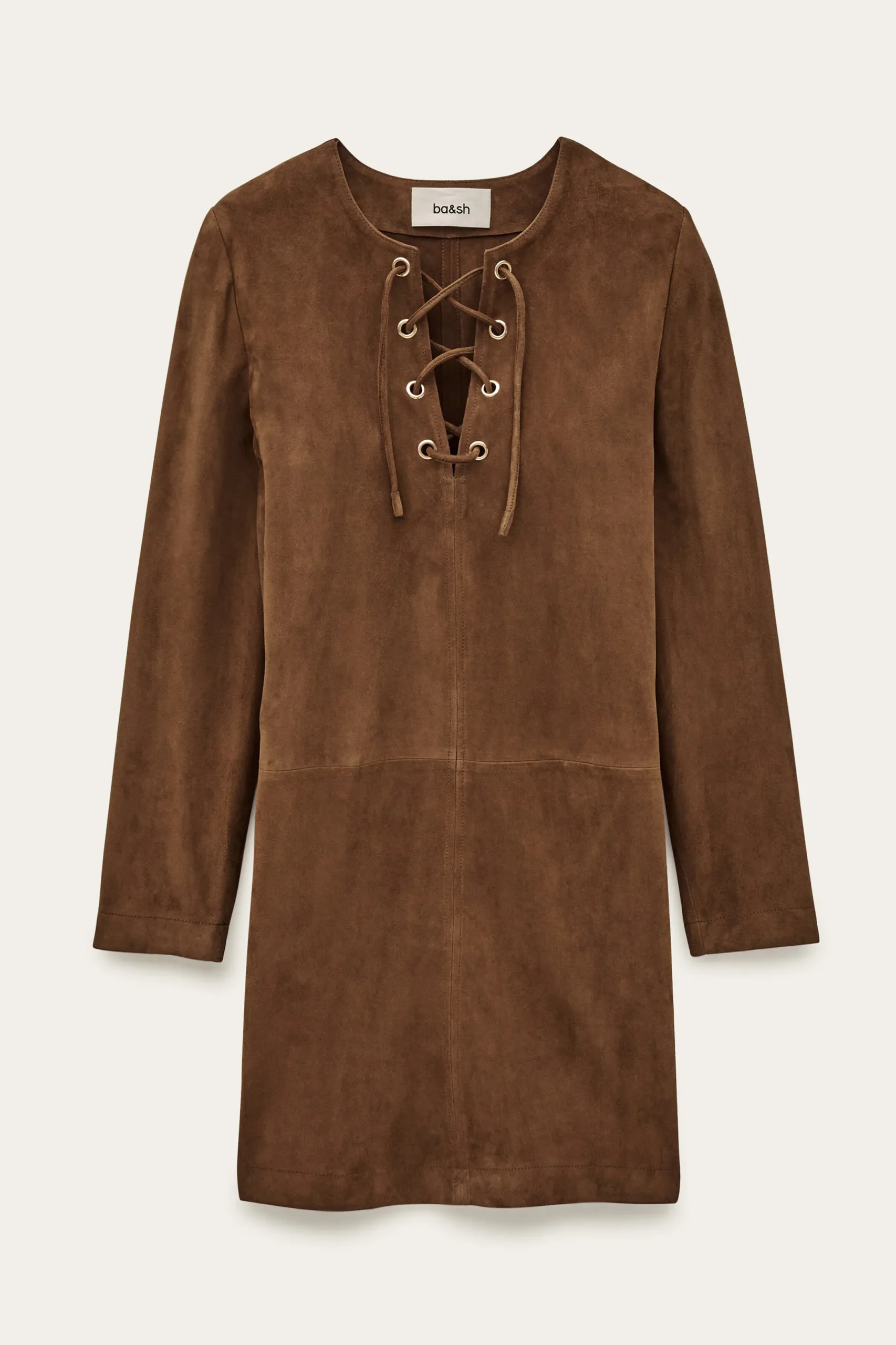 SEDA vestido corto de ante