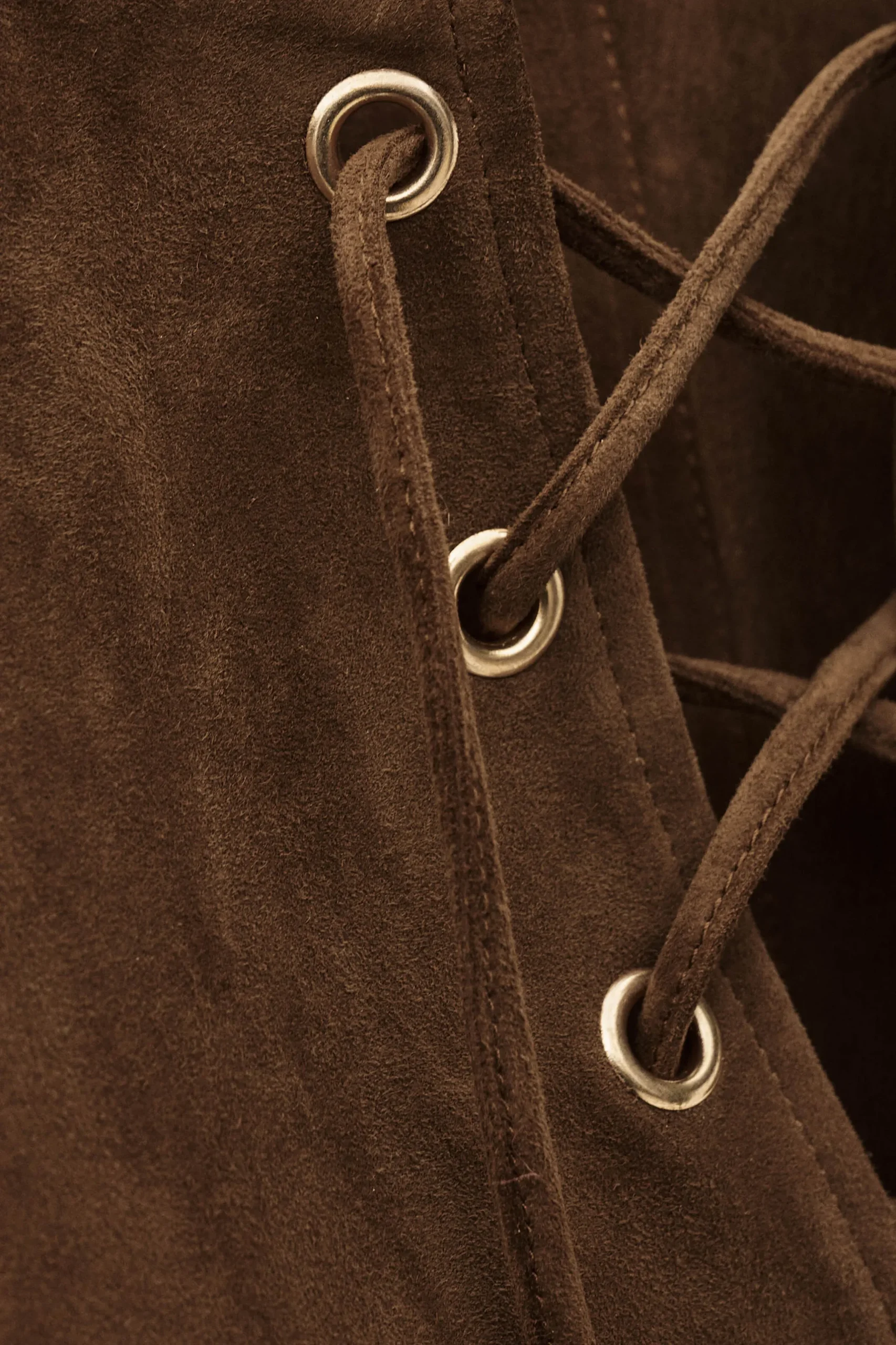 SEDA vestido corto de ante